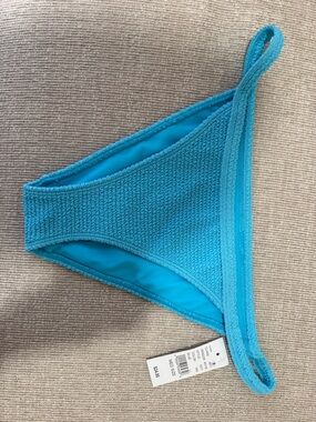 PacSun Bright Turquoise Textured Bikini Bottom